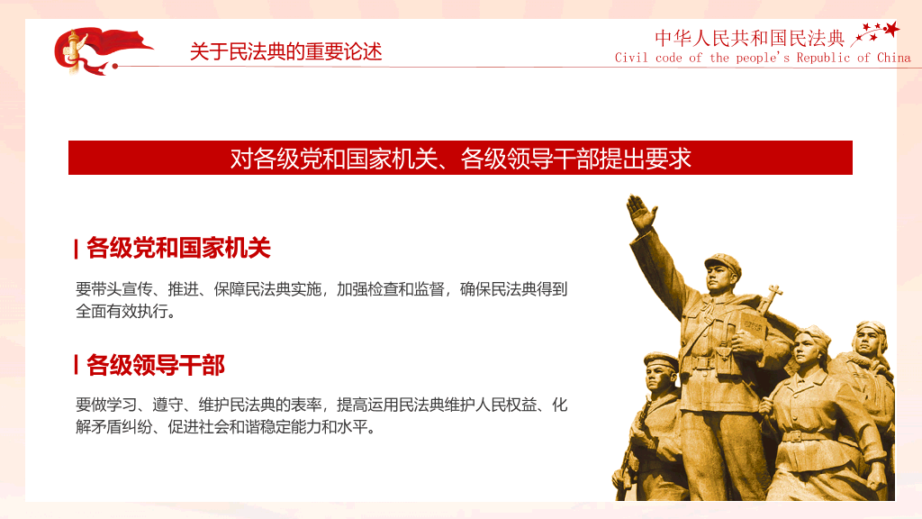 中国首部民法典解读PPT模板