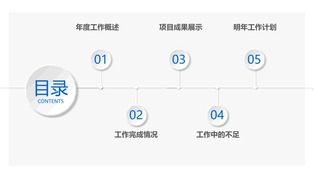 极简微立体工作汇报PPT模板