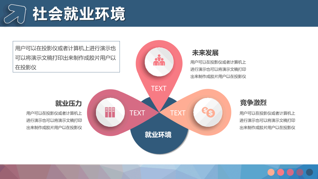 微立体大学生职业规划PPT模板