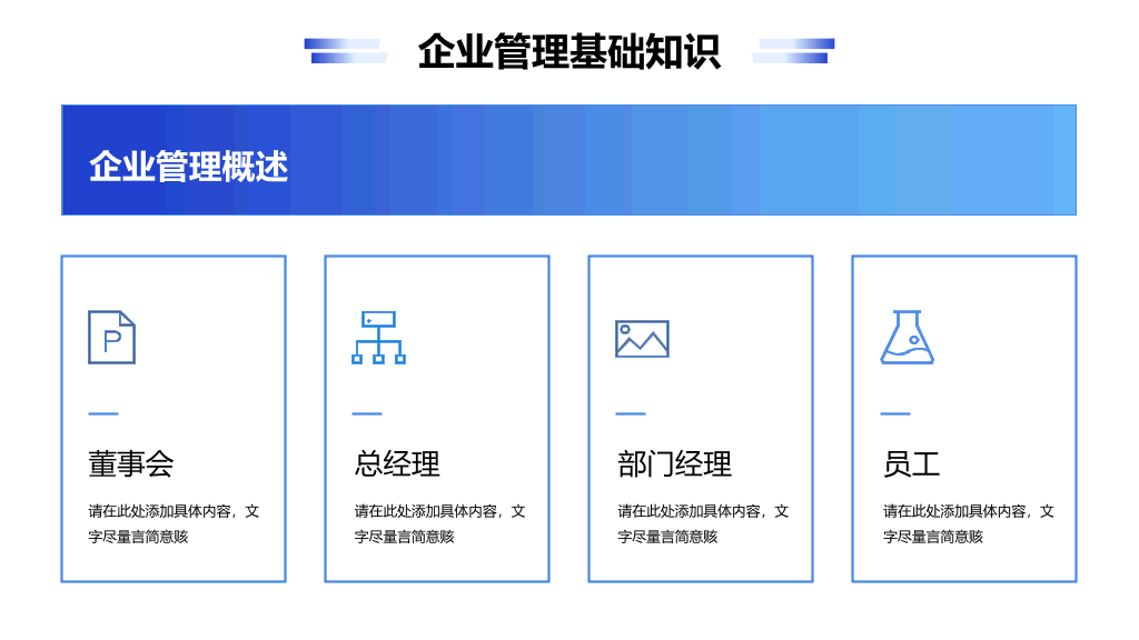 企业管理基础知识培训PPT模板