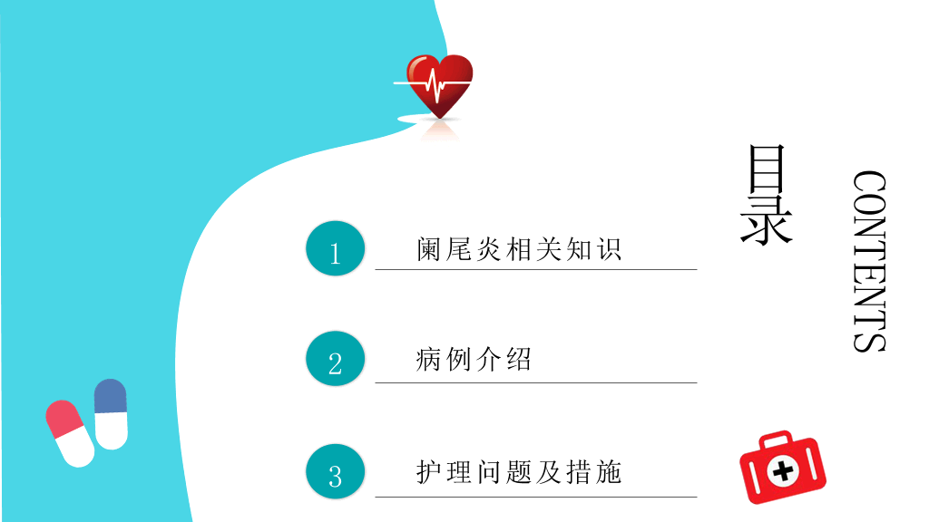 急性阑尾炎护理查房治疗PPT模板