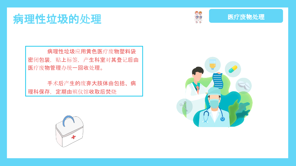 医疗垃圾分类处理PPT模板