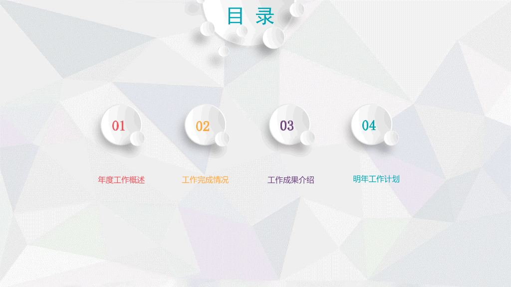 微粒体年终报告总结PPT模板