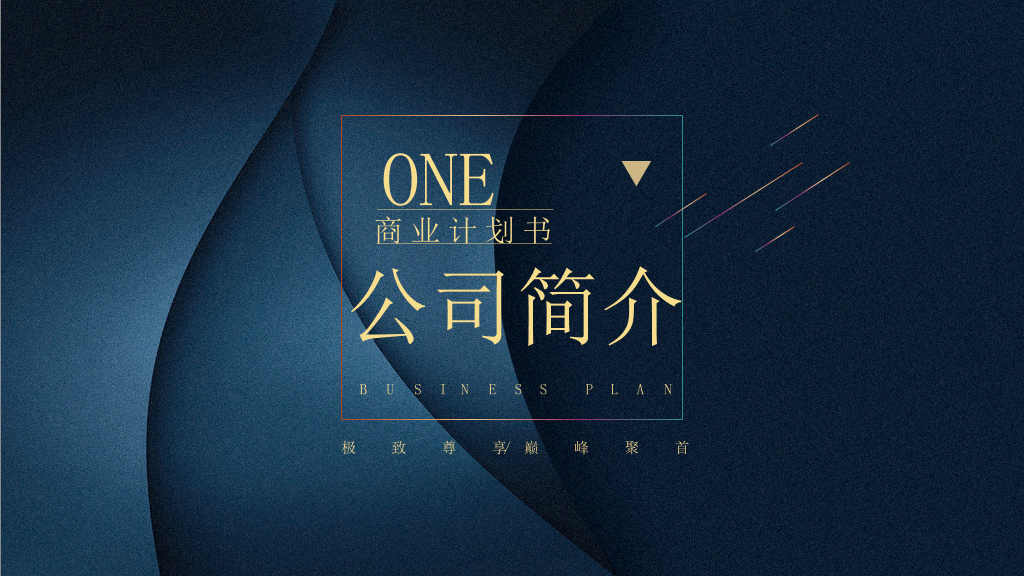 高端质感时尚商务PPT模板
