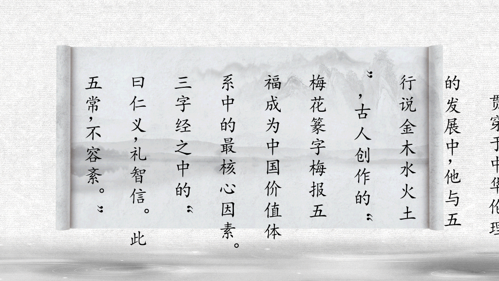 传统文化道德介绍PPT模板