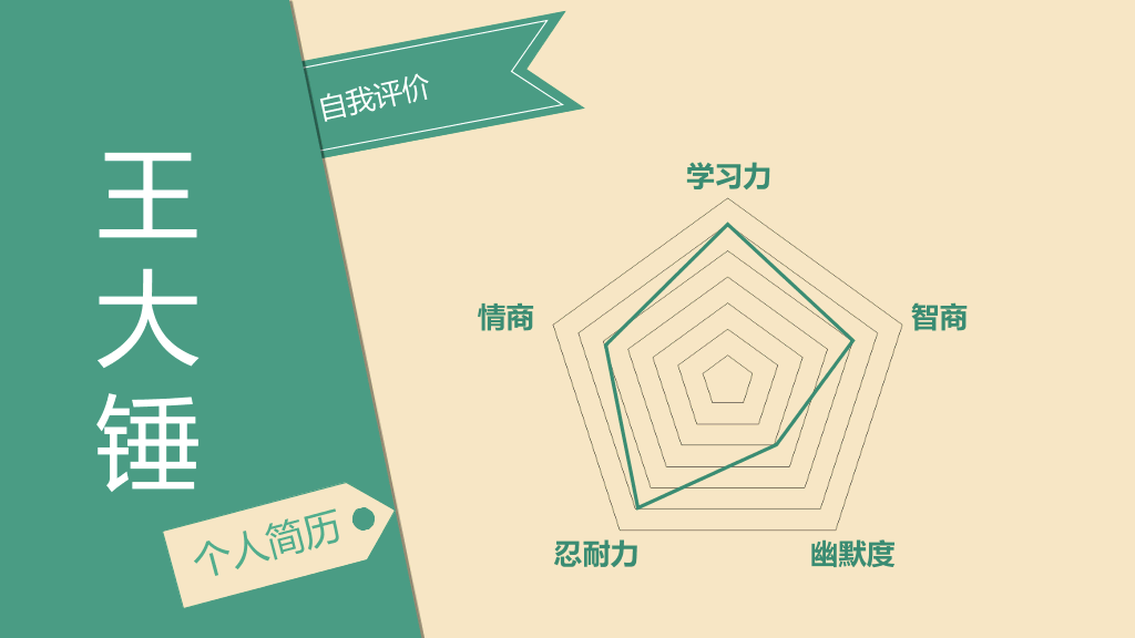 简约个人简历求职PPT模板