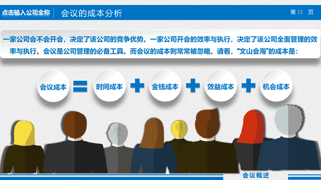 高效会议提高开会效率培训课件PPT模板