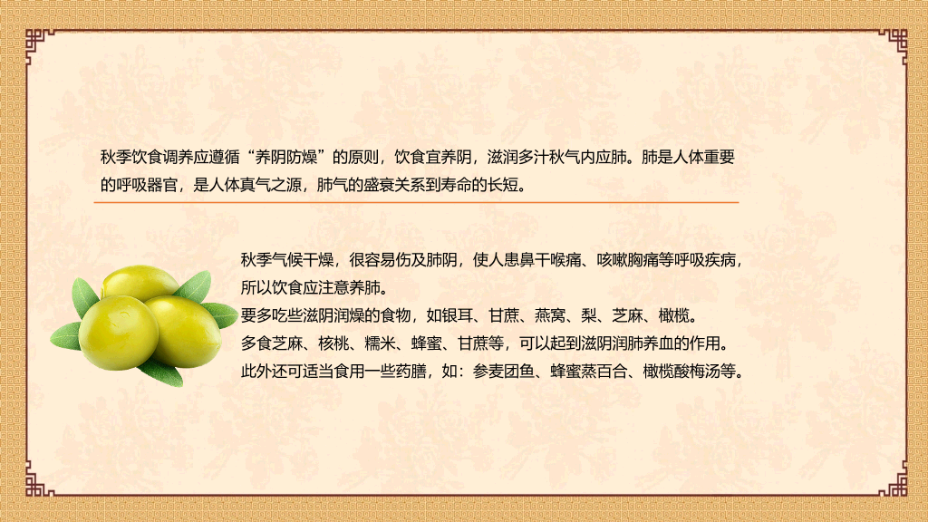 中医养生知识讲座PPT模板