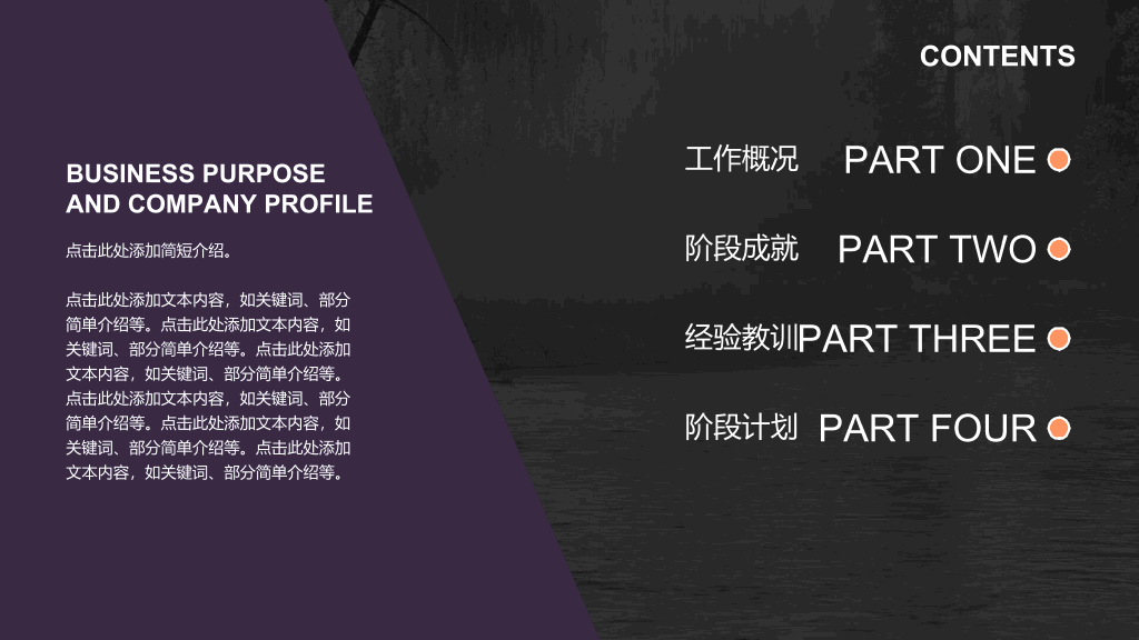 商务报告工作汇报PPT模板