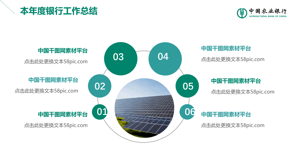 农业银行业务产品介绍PPT模板