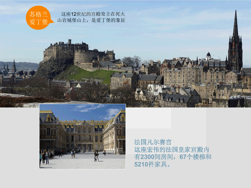 最壮美的29座城堡介绍PPT