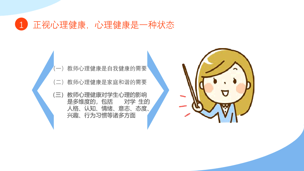 教师心理健康压力情绪管理PPT模板