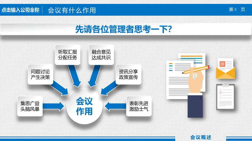 高效会议提高开会效率培训课件PPT模板