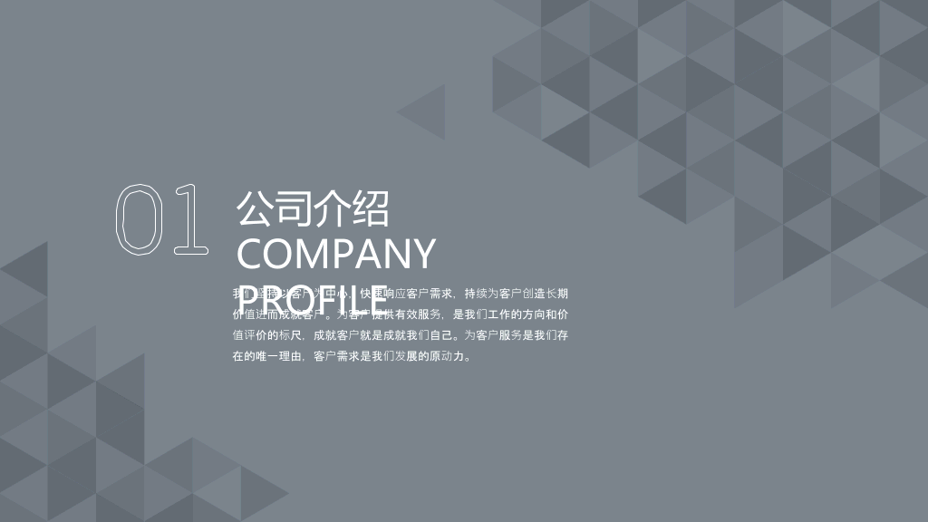精美实用公司介绍PPT模板