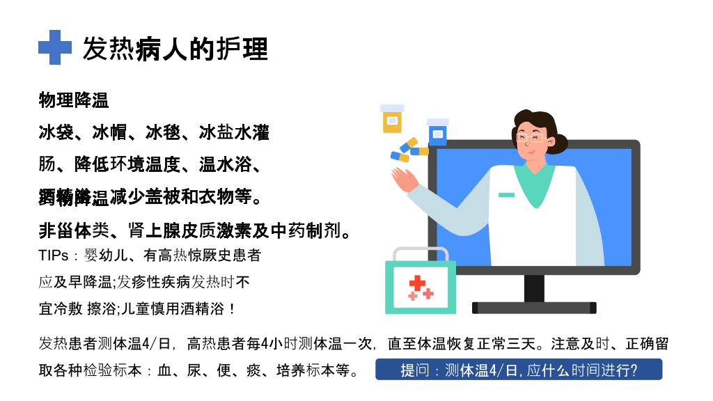 发热病人的护理措施PPT模板