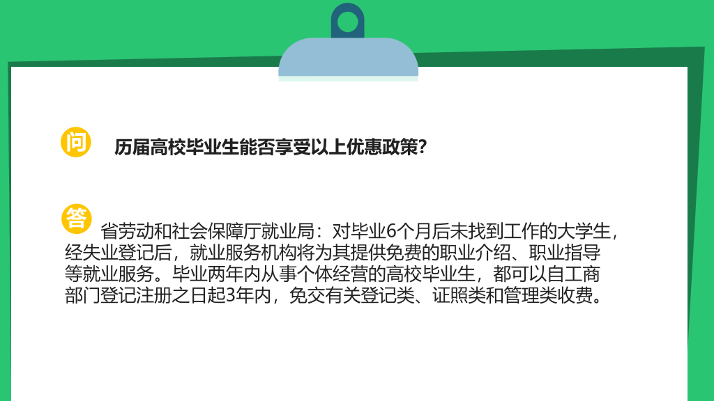 大学生创业相关政策PPT
