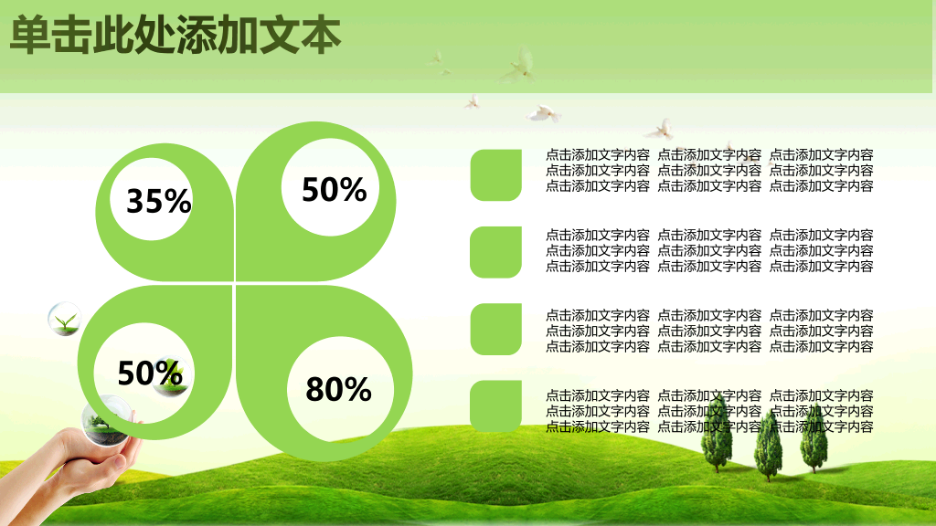 精品绿色环保环境保护PPT模板