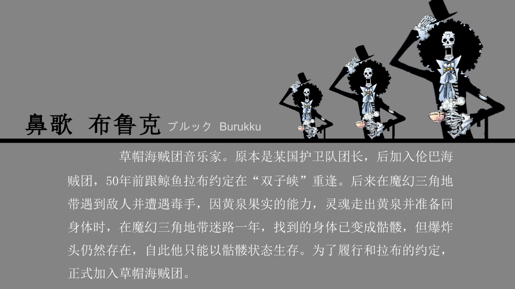 海贼王主要人物介绍PPT
