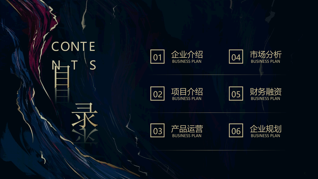 质感高端商业计划书PPT模板