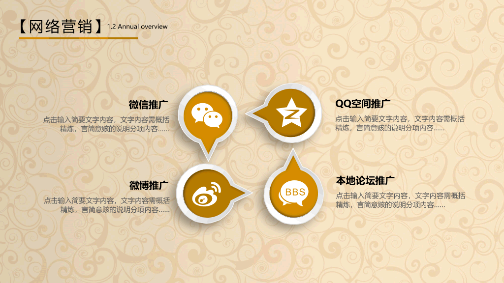 金币金算盘金融理财PPT模板
