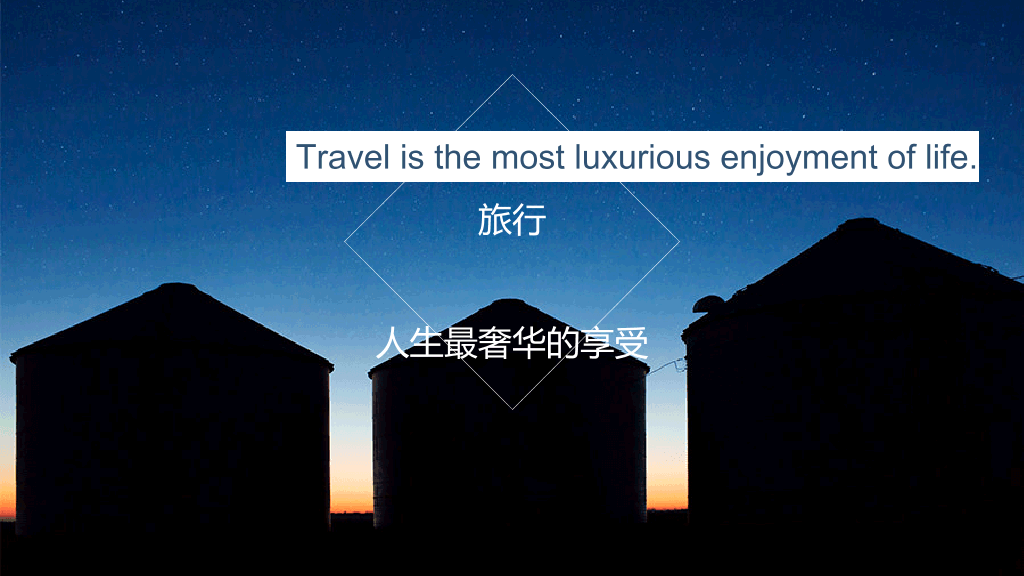 旅行的意义杂志风PPT模板