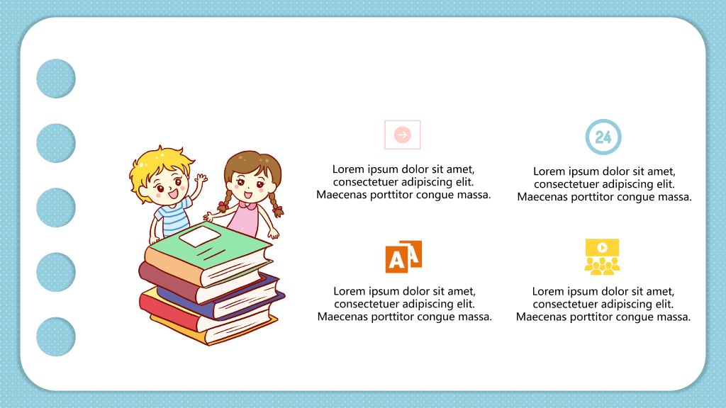 小学儿童英语教学课件PPT模板