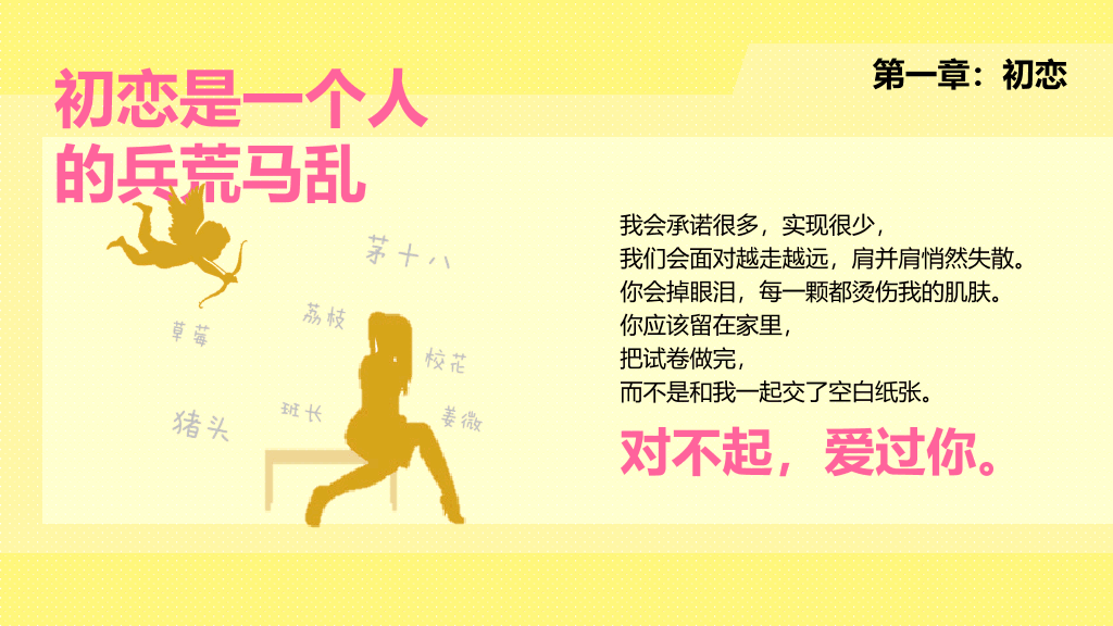 《从你的全世界路过》读书笔记PPT