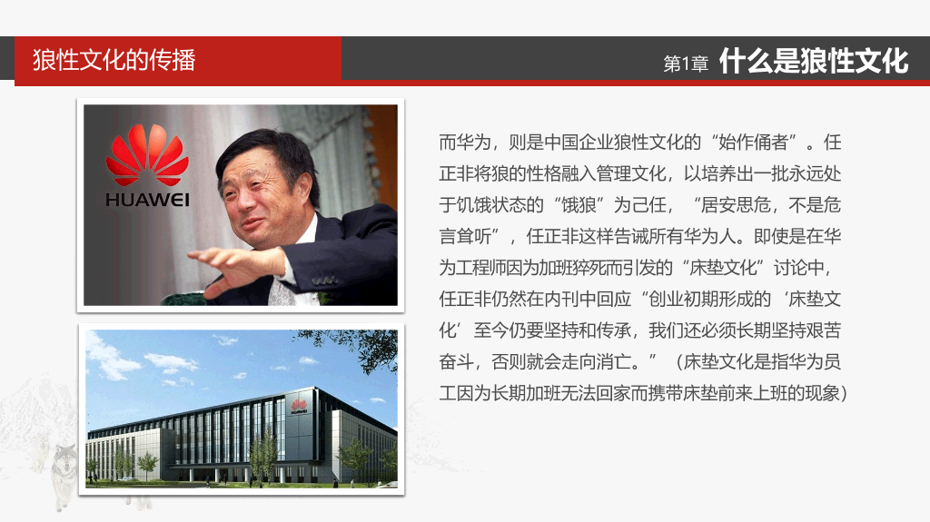 企业文化狼性精神培训PPT模板