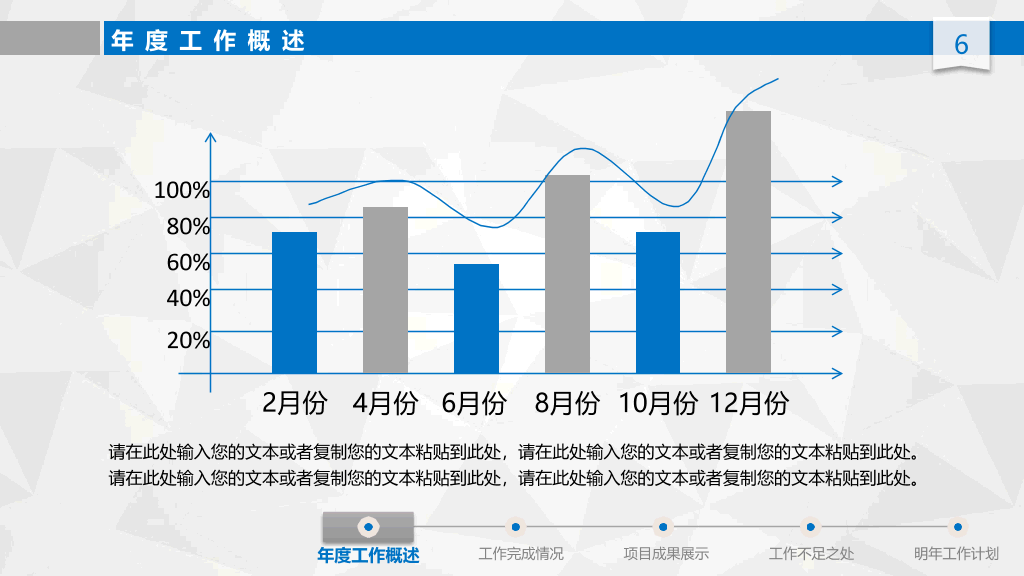 大气工作总结计划汇报PPT模板