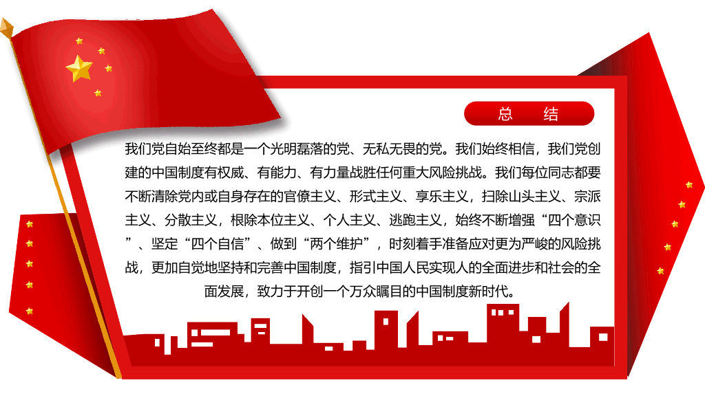 战胜重大风险与挑战PPT模板