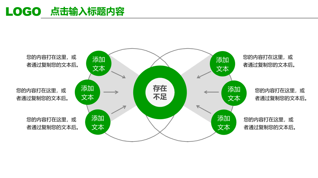 清爽绿色年终工作汇报PPT模板
