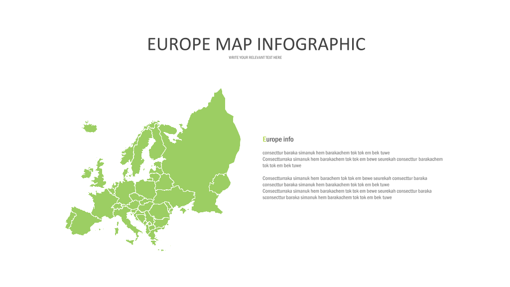 绿色世界地图PPT图表合集-15