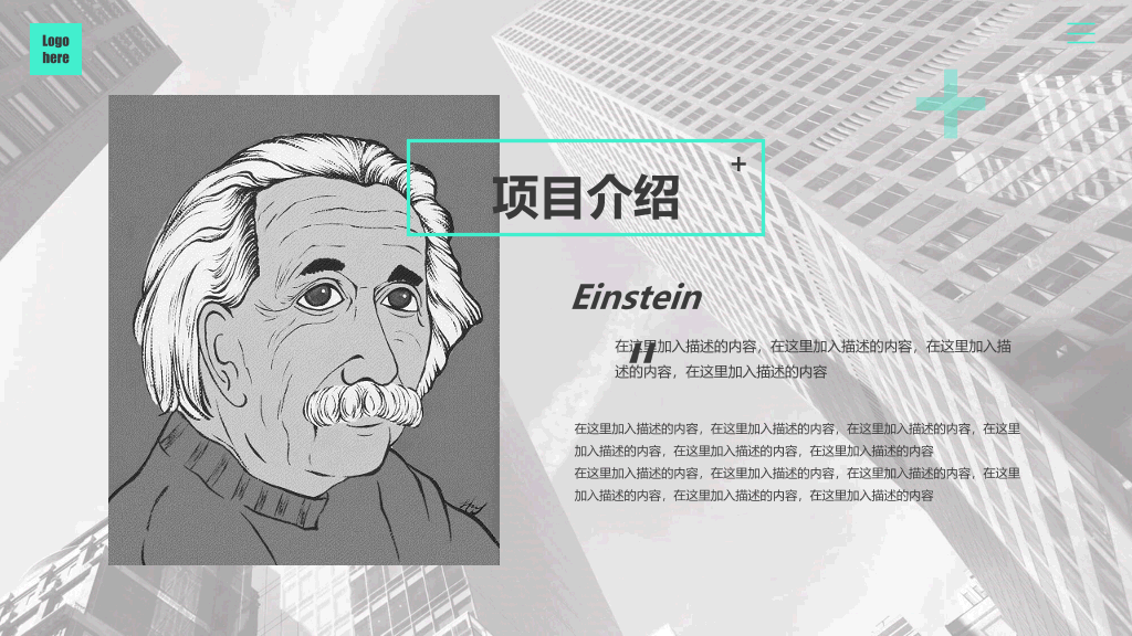 大气时尚商业计划书PPT模板