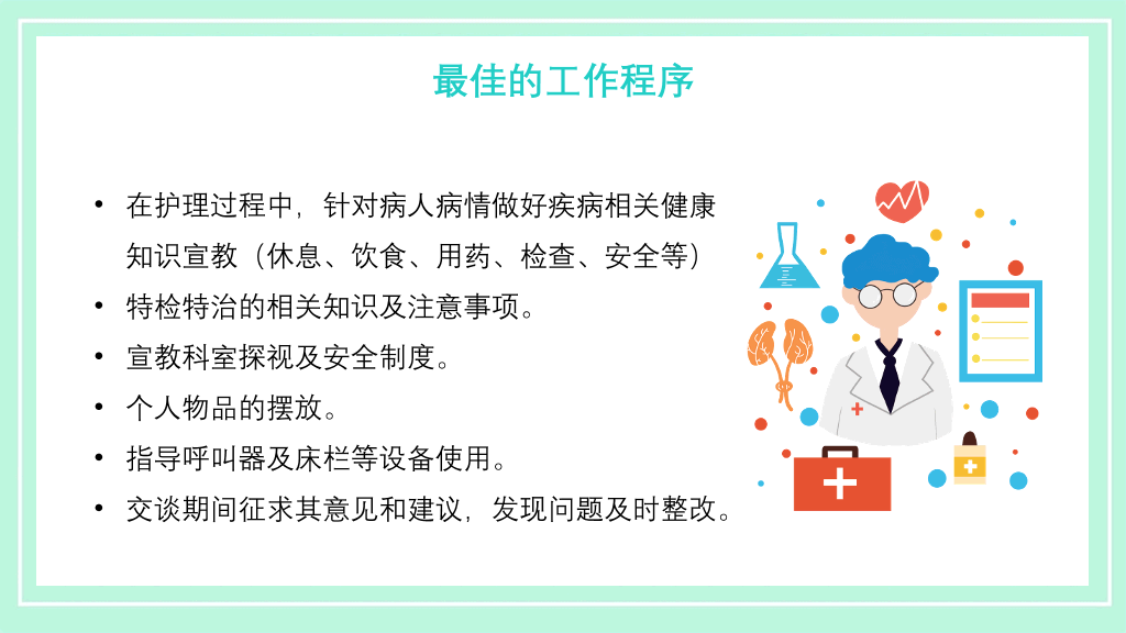 医疗晨间护理查房PPT模板
