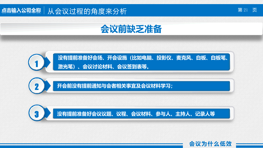 高效会议提高开会效率培训课件PPT模板