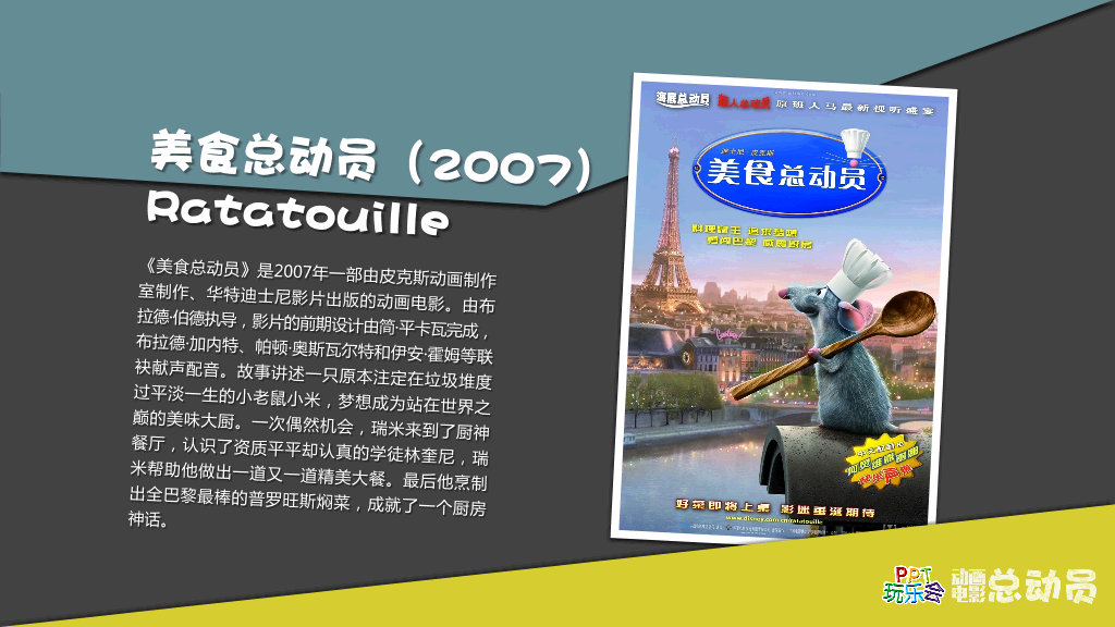 总动员系列动画电影介绍PPT