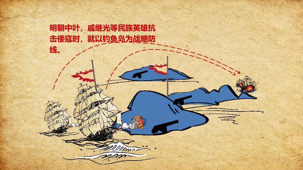钓鱼岛的历史真相PPT动画