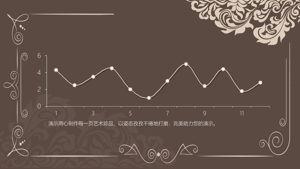 古典花纹毕业答辩PPT模板