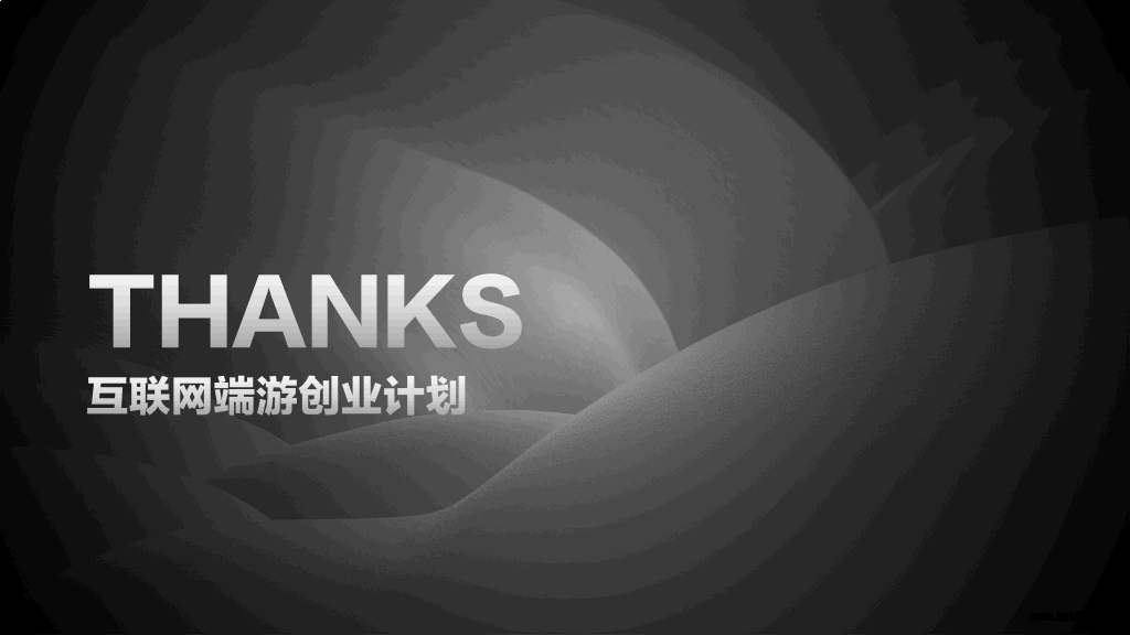 网络游戏创业计划书PPT模板