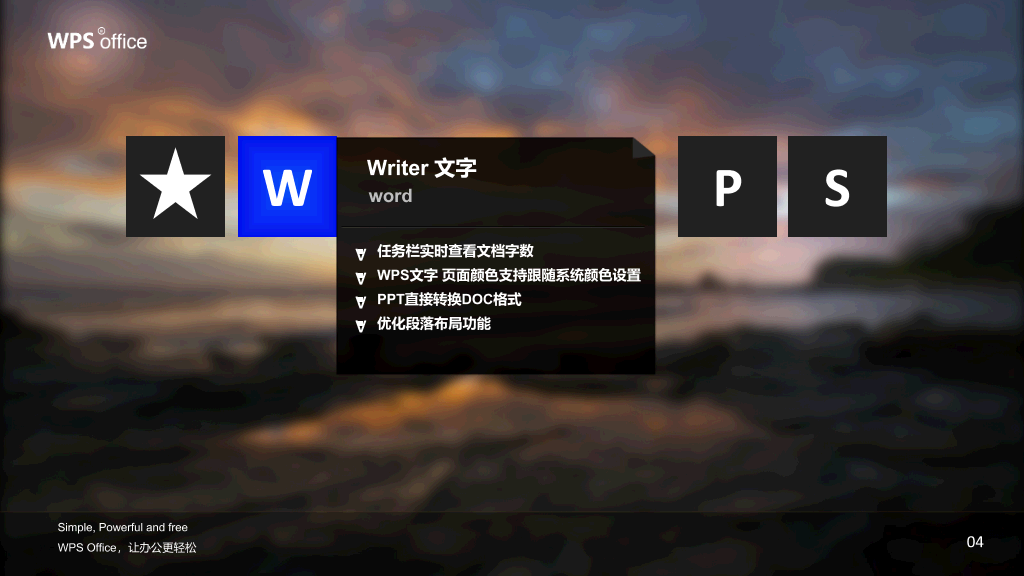 时尚虚化背景幻灯片模板