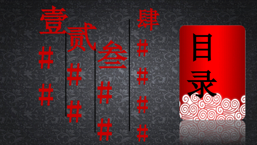 高贵典雅中国风PPT模板