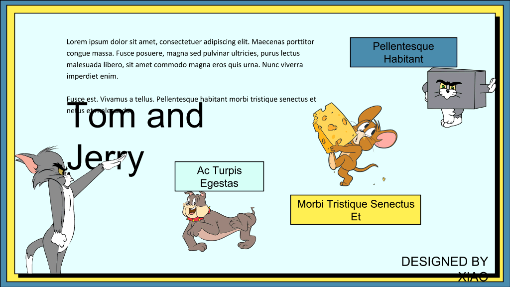 Tom and Jerry猫和老鼠PPT模板