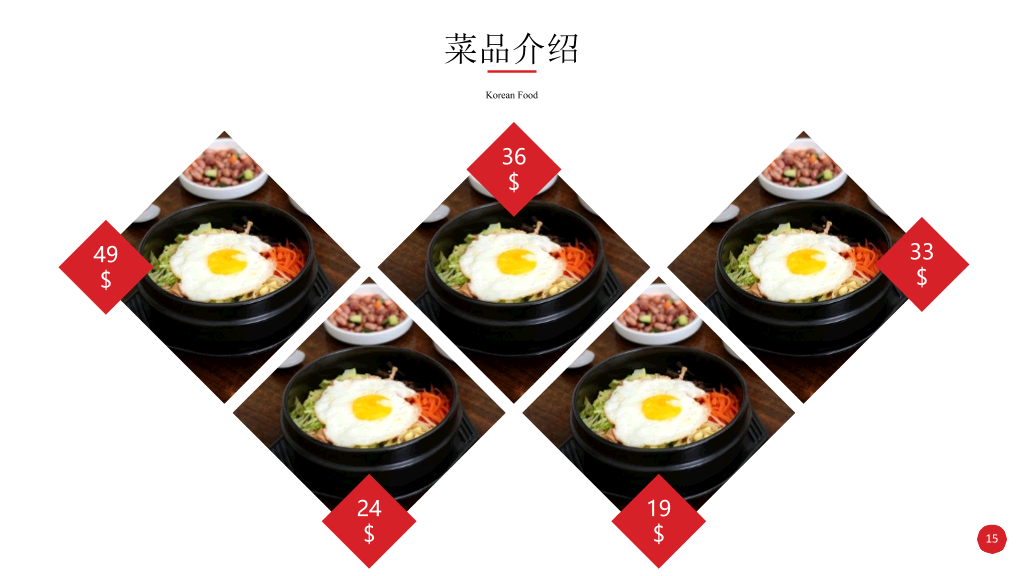 韩国料理连锁加盟介绍PPT模板