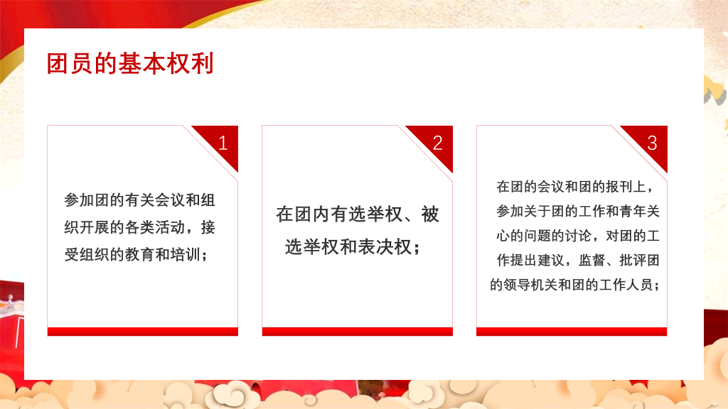 共青团团员入团教育PPT模板