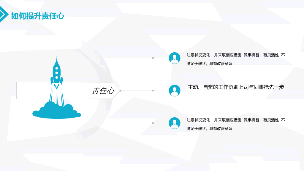 如何提高工作责任心PPT模板