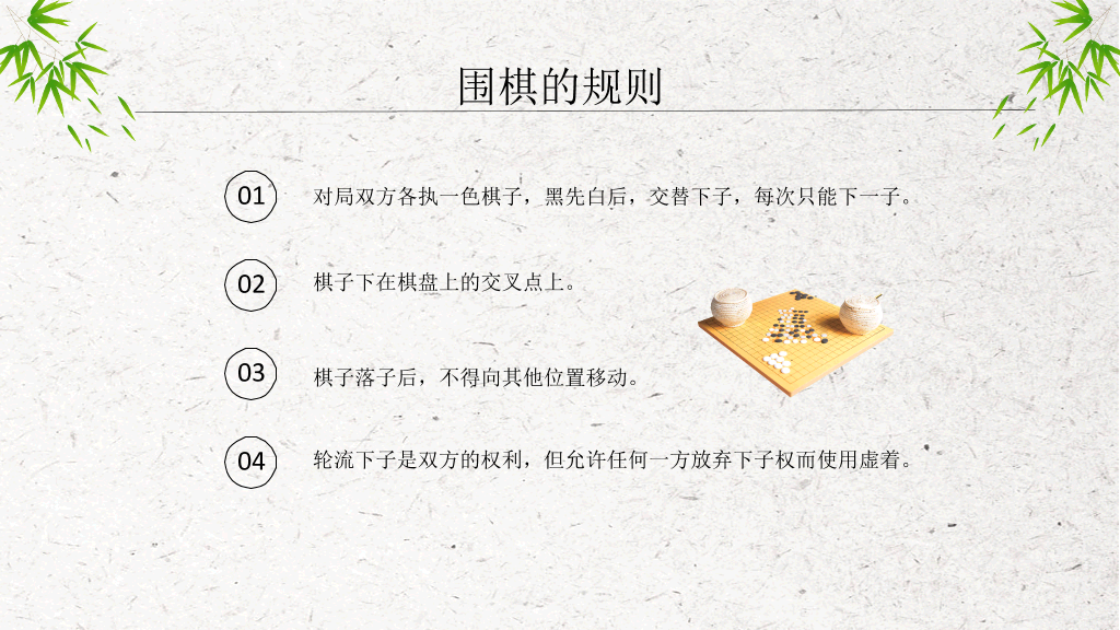 围棋入门常识知识PPT模板