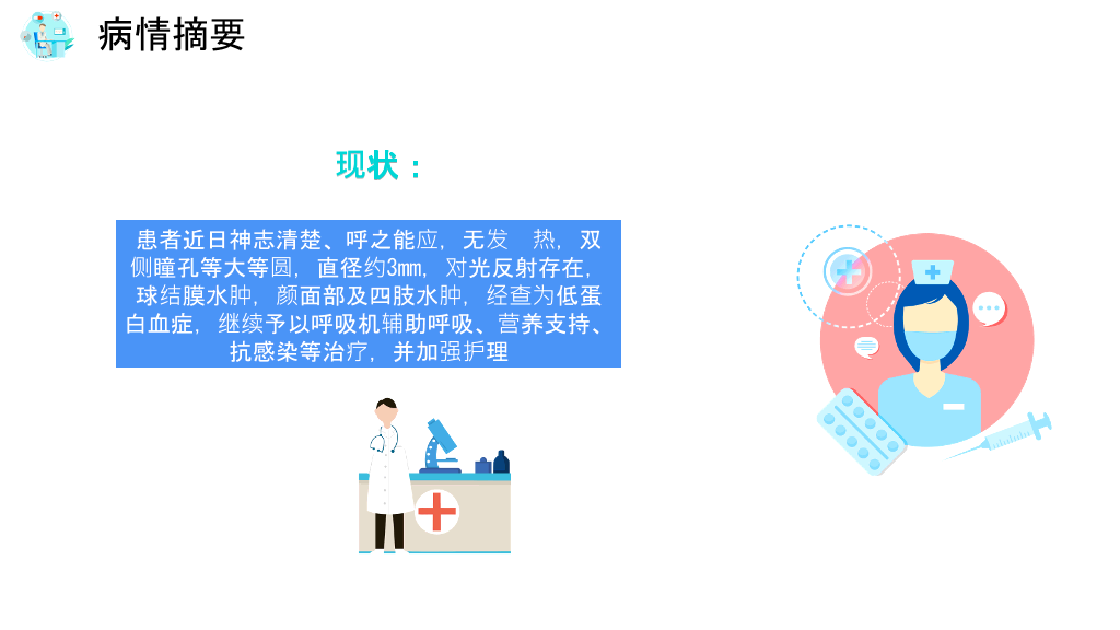 医院病房护理查房PPT模板