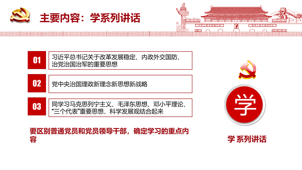 精品党员两学一做PPT模板