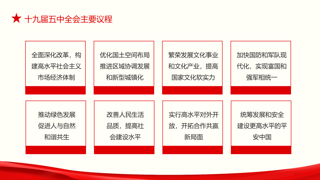 十九届五中全会解读PPT模板
