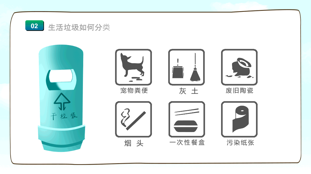 垃圾分类知识宣传PPT模板